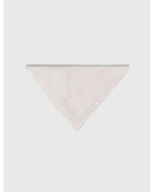Maje Rhinestone Wool Triangle Scarf - Natural