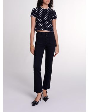 Maje Fancy Knit Top - Blue