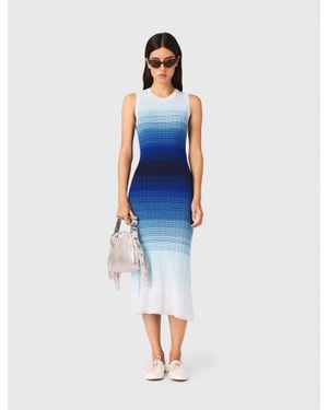 Maje Ombré Knit Maxi Dress - Blue