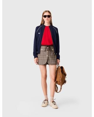 Maje Zipped Cardigan - Red