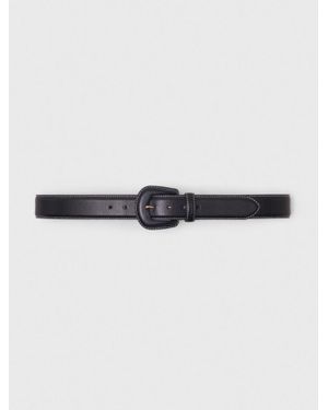 Maje Leather Belt - Black