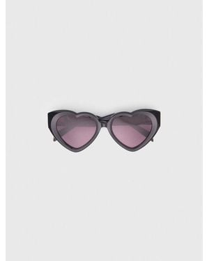 Maje Heart Sunglasses - Purple