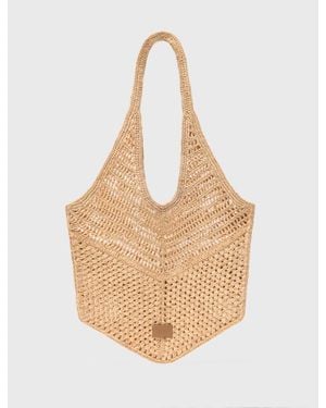 Maje Natural Raffia Bag