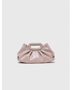 Maje Naplak Leather Milpli Mini Clutch - Pink
