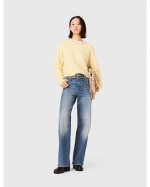Maje Jeans Mit Kettengürtel - Blau