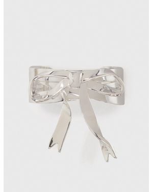 Maje Manschette Silberne Schleife - Natur