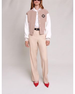 Maje Straight-Fit Pants - Pink