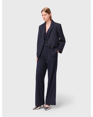 Maje Rhinestone Suit Jacket - Blue