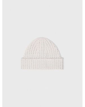 Maje Wool And Rhinestone Hat - White