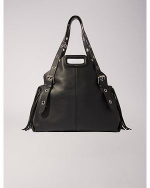 Maje Tasche Miss M Aus Wildleder in Braun Lyst DE