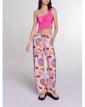 Maje Asymmetrical Top - Pink