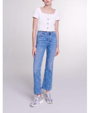 Maje Tweed Top - Blue