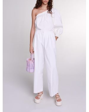 Maje Asymmetrical Top - Purple