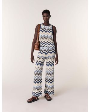 Maje Crochet Trousers - White