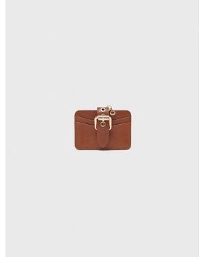 Maje Miss M Plain Leather Cardholder - White