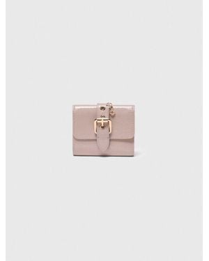 Maje Miss M Naplak Leather Wallet - Pink