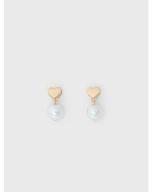 Maje Bead Earrings - White