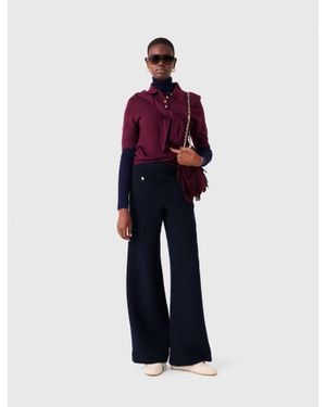 Maje Tweed-Hose - Rot