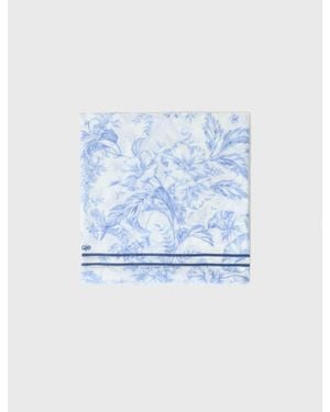 Maje Floral Print Wool Blend Shawl - Blue