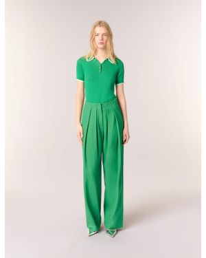 Maje Suit Pants - Green