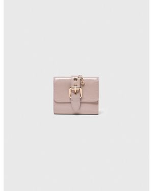Maje Miss M Naplak Leather Wallet - Pink