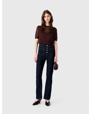 Maje Denim Jeans With Pockets - White