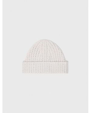Maje Wool And Rhinestone Hat - White