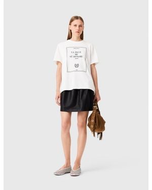 Maje Oversized T-Shirt With Print - White
