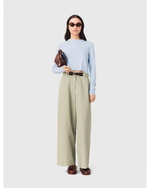 Maje Cargo Trousers - White