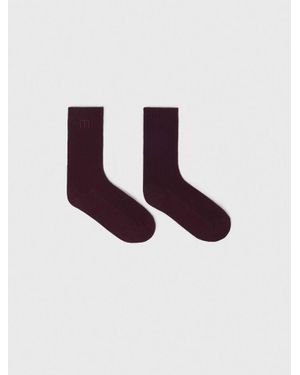 Maje Socken Mit Logo - Rot