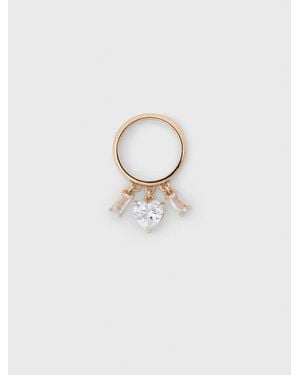 Maje Rhinestone-Jewelled-Tone Ring - White
