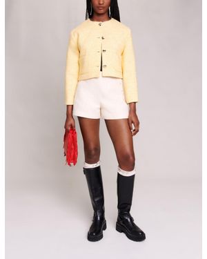 Maje Cropped Jacket - White