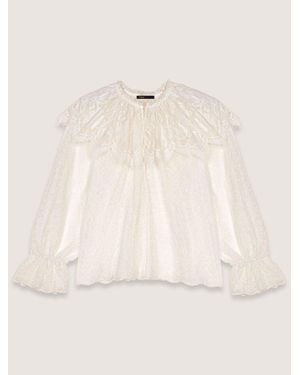 Maje Lace Top - Natural