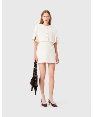 Maje 2-In-1 Tweed-Kleid - Weiß