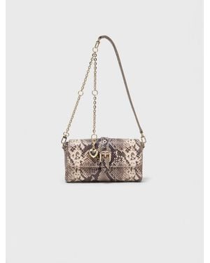 Maje Python-Effect Miss M Walk Bag - White