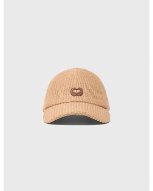 Maje Natural-Texture Cap - White