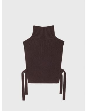 Maje Wool And Cashmere Collar - Multicolour