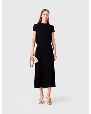 Maje Cowl-Back Maxi Dress - Black