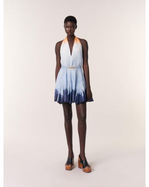 Maje Short Tie-Dye Dress - Natural