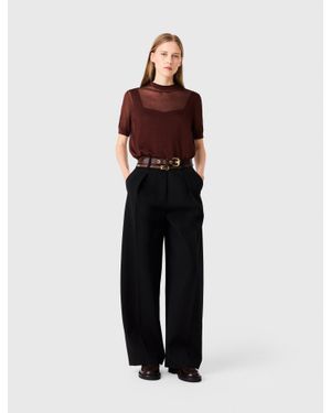 Maje Balloon Suit Pants - Black
