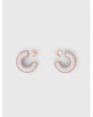 Maje Rhinestone Earrings - White