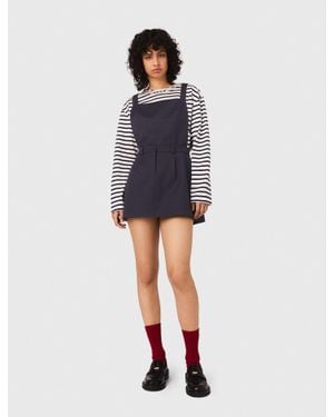 Maje Pinafore Strap Dress - Blue