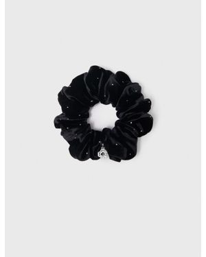 Maje Haargummi Mit Strass - Schwarz