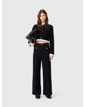 Maje Straight-Leg Jeans With Patch Pockets - White