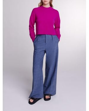 Maje Cashmere Sweater - Purple