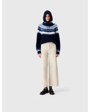 Maje Weite Cordhose - Blau