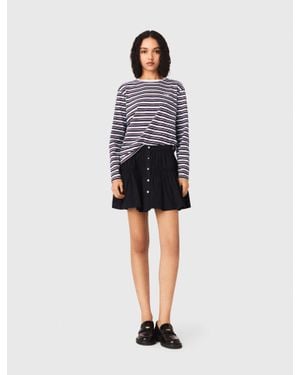 Maje Striped T-Shirt - White