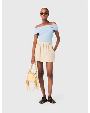 Maje Cotton Skort - White