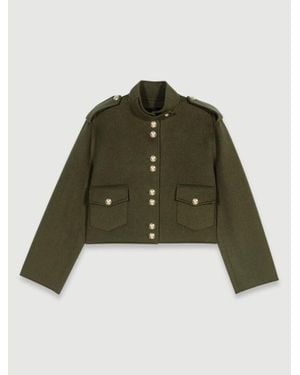 Maje Double-Sided Jacket - Green