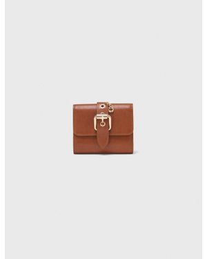 Maje Miss M Smooth Leather Wallet - White